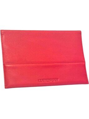 LEATHEROLOGY Red Apple Leather Photo Envelope 4" x 6" - NEW